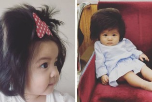 Šestomjesečna beba postala viralni hit zbog bujne kose