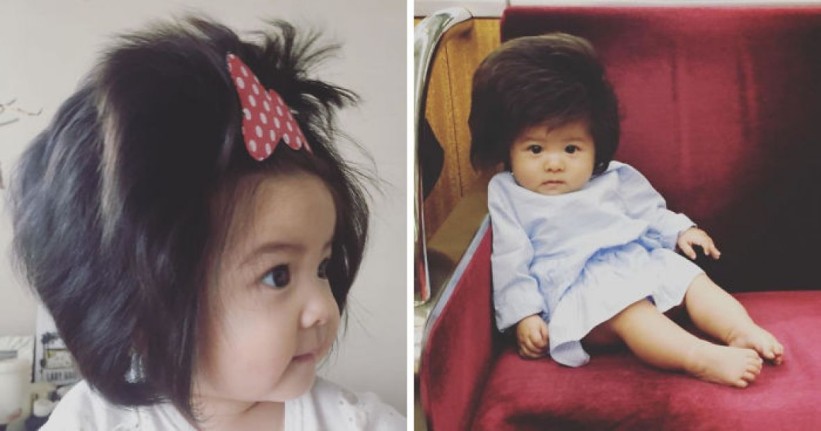 Šestomjesečna beba postala viralni hit zbog bujne kose