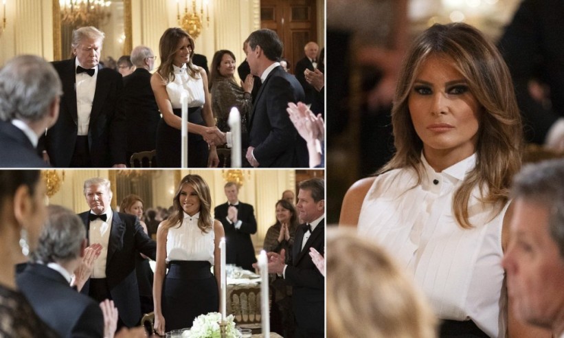 Samo na Melaniji Trump crno-bijela kombinacija može izgledati ovako glamurozno