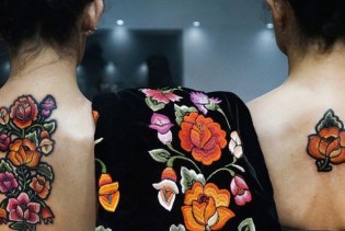 Jeste li primijetili tetovaže koje izgledaju kao izvezeno cvijeće?
