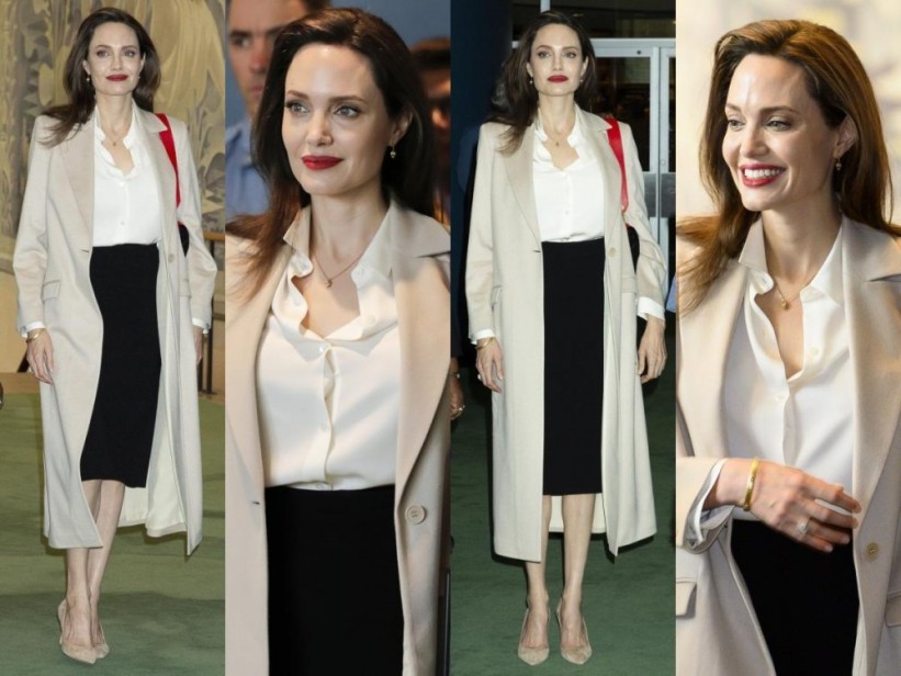 Angelina Jolie poslovnim izdanjem pokušala sakriti krhku figuru
