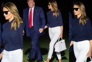 Bijele skinny traperice malo ko nosi tako dobro kao Melania Trump