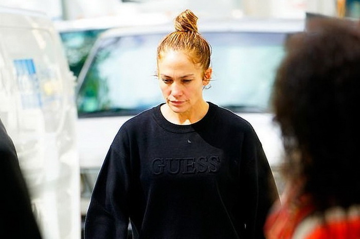 Jennifer Lopez bez šminke na setu filma "Marry Me"