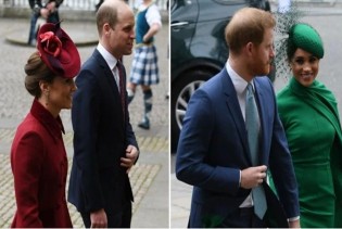 Kraljevska četvorka zadnji put na okupu: Kate i Meghan obukle jednobojne outfite