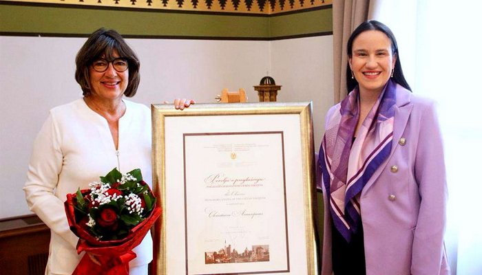 Karić uručila Amanpour priznanje 'Počasni građanin Sarajeva'
