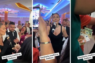 Džejlu Ramović gosti na sandžačkoj svadbi obasipali eurima