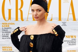 Foto: Miranda Kerr krasi naslovnicu Grazie dok čeka četvrtog sina