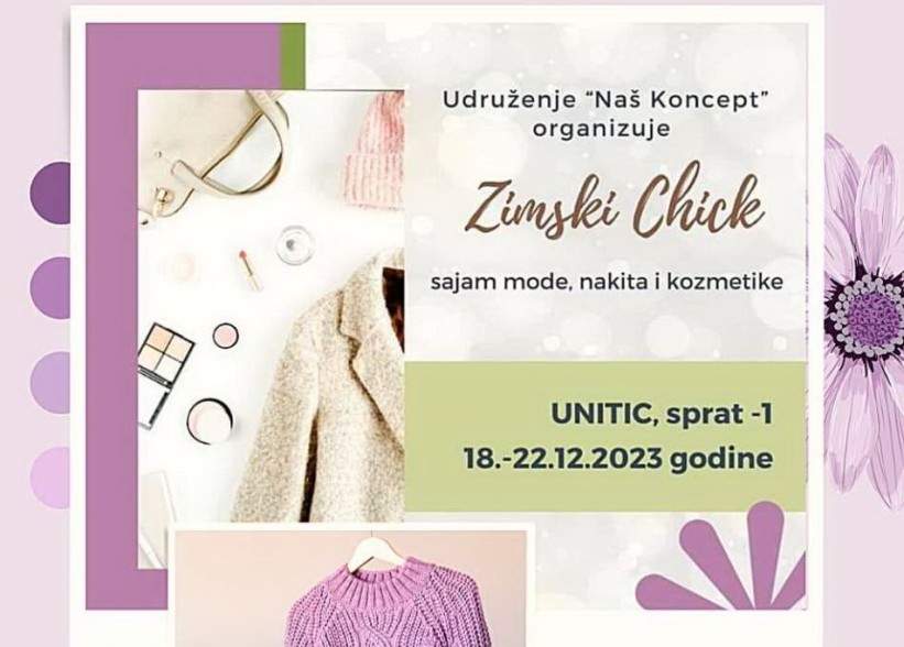 Sajam mode, nakita i kozmetike 'Zimski Chick' od 18. do 22. decembra u Sarajevu