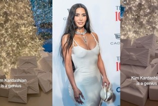 Kim Kardashian predmet ismijavanja na Tiktoku: 'Zamislite da je majica koju ste kupili zapravo prvo bila omot za poklon'