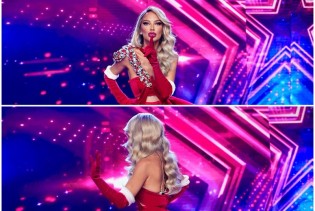Foto: Božićna čarolija Maje Šuput u finalu Supertalenta: Pogledajte haljinu od čak 15 kila