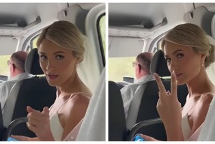 Mladenka pokazala kako se u automobilu pokušala opustiti prije svadbe