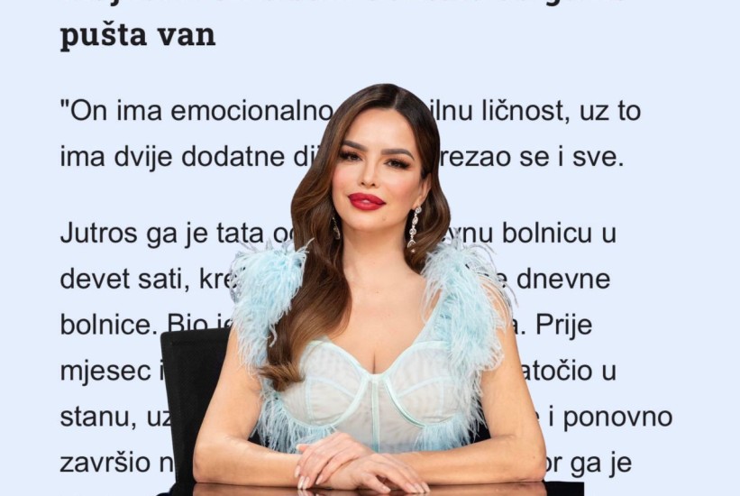 Severina: Psihijatar u klinici gdje se liječio napadač na školu mi je pokušao oduzeti sina