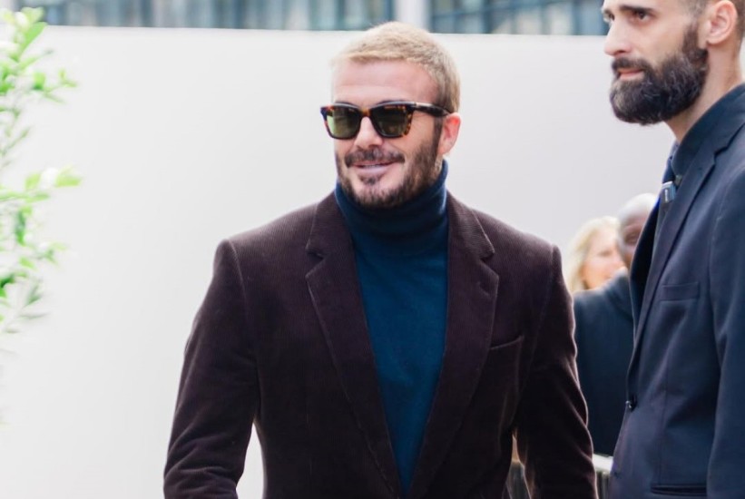 David Beckham u centru pažnje: Glamurozan izgled na Milano Fashion Weeku
