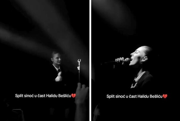 Split pjevao za Halida: Džejla Ramović dirnula sve izvedbom "Romanije"