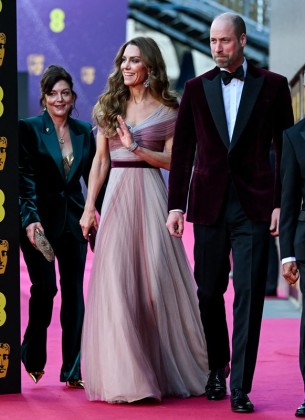 Kraljevski glamur na BAFTA nagradama: William i Kate ponovo zajedno na crvenom tepihu