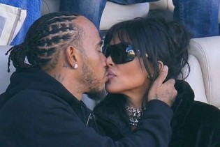 Kim Kardashian i Lewis Hamilton na Super Bowlu kao par