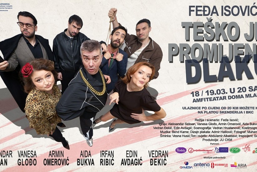 Nova predstava Feđe Isovića stiže na scenu Doma mladih