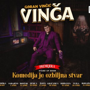 Vinča premijerno u Skenderiji na novoj BH turneji: "Komedija je ozbiljna stvar"