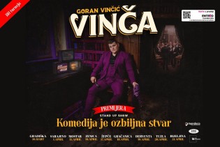 Vinča premijerno u Skenderiji na novoj BH turneji: "Komedija je ozbiljna stvar"