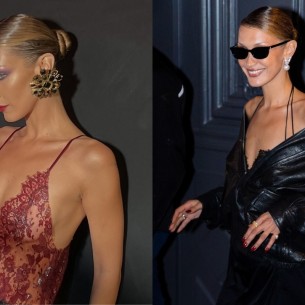 Od čipke do kožne jakne: Dva lica Belle Hadid na modnoj pisti