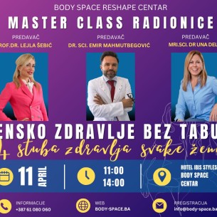 Body Space Reshape Centar organizuje edukativni događaj: „Žensko zdravlje bez tabua“ u Sarajevu