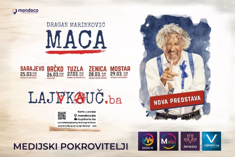 Nova predstava Mace - Lajfkouč.ba kreće na prvu BH turneju