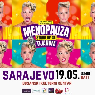 Hit komedija MENOPAUZA – monodrama s Tijanom Dapčević ponovo u Sarajevu