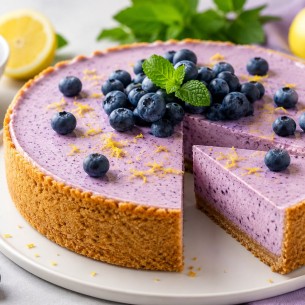 Ova borovnica torta pravi se bez rerne i mnogi je vole