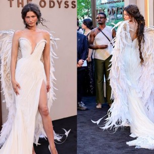 Zendaya kao anđeo: U krilima i bijeloj haljini zasjenila premijeru filma „Odiseja“