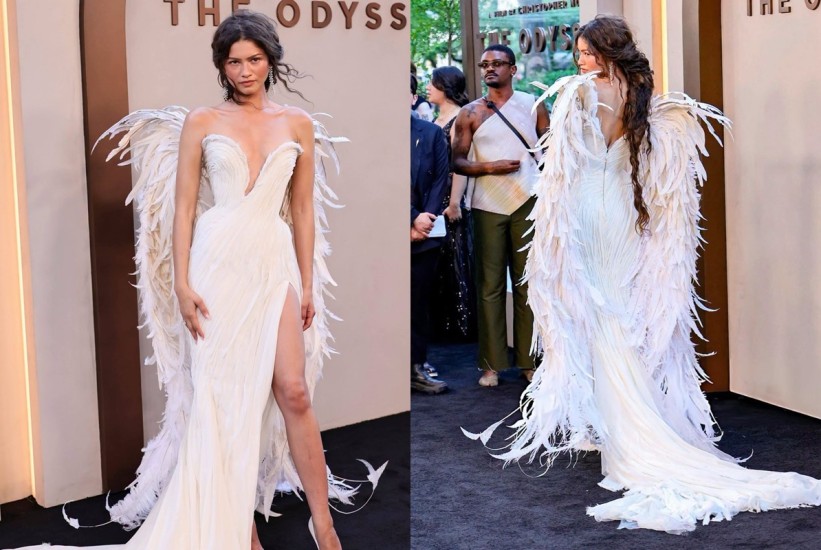 Zendaya kao anđeo: U krilima i bijeloj haljini zasjenila premijeru filma „Odiseja“