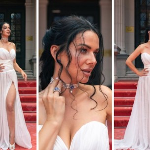 Jelena Jugović u bijeloj haljini sa dozom holivudskog glamura