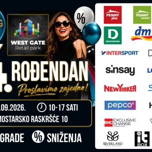 West Gate slavi 4. rođendan uz velike popuste, nagrade i posebne akcije