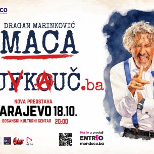 Nova hit predstava Dragana Marinkovića Mace "Lajfkouč.ba" ponovo u Sarajevu